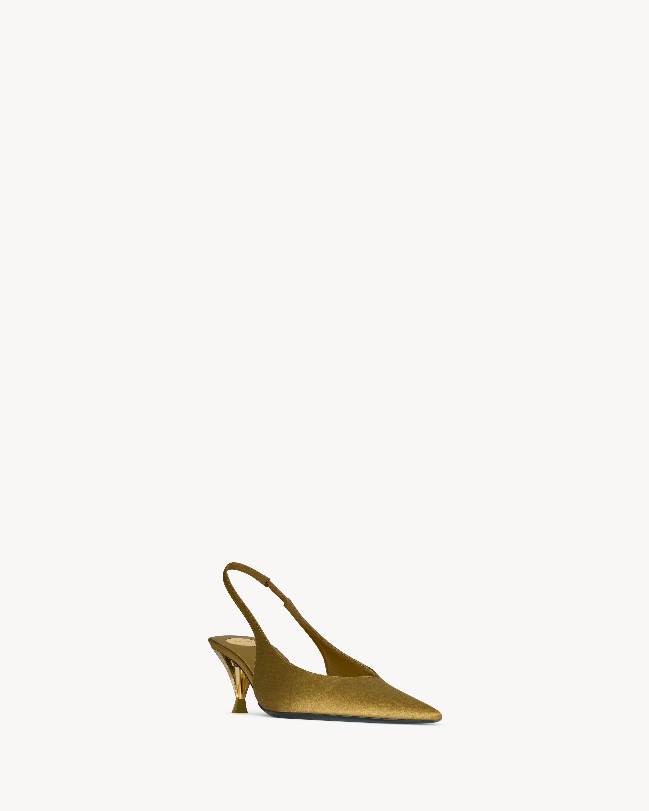 FANNY Slingback-Pumps aus Satin-Crêpe