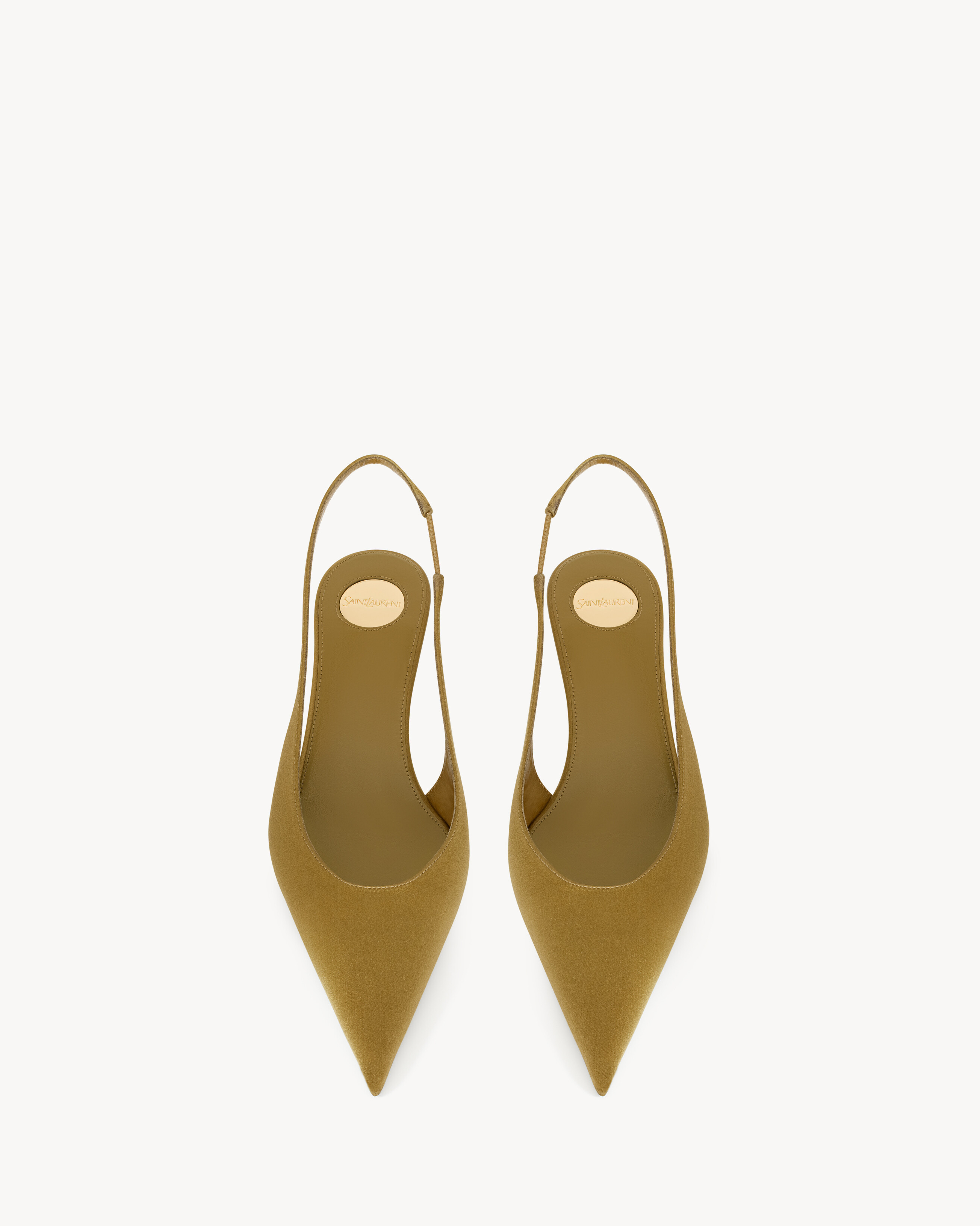FANNY Slingback-Pumps aus Satin-Crêpe