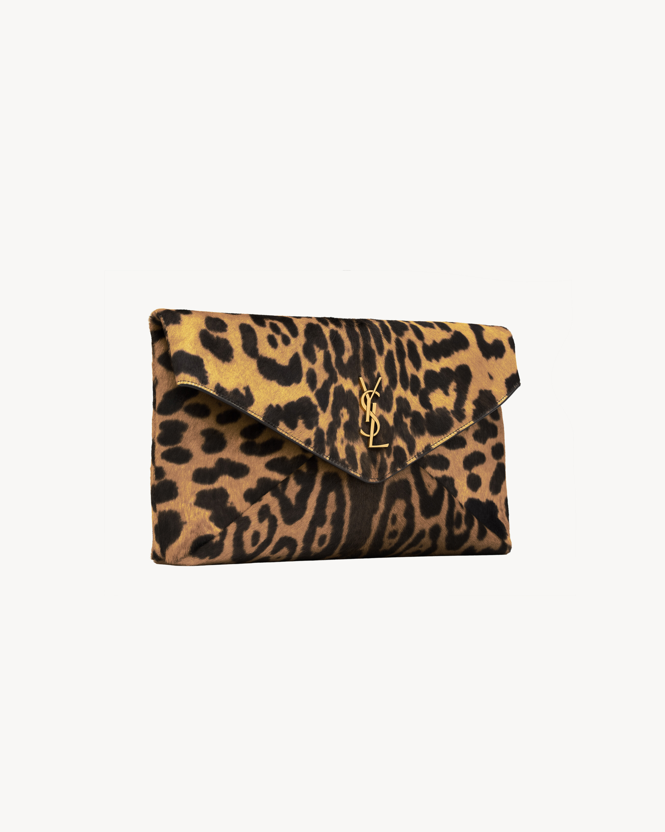 CASSANDRE large envelope pouch in pony hair leather
