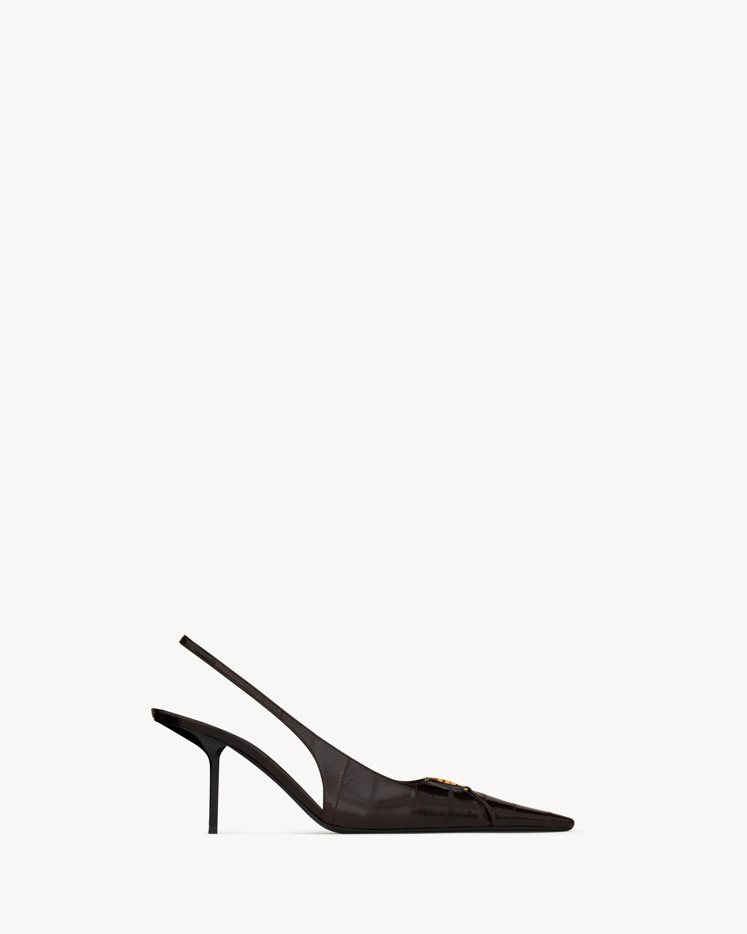 BABYLONE BRETEUIL slingback pumps in hagfish
