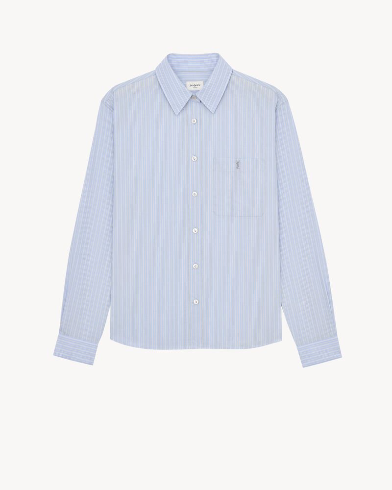 CASSANDRE shirt in striped cotton poplin