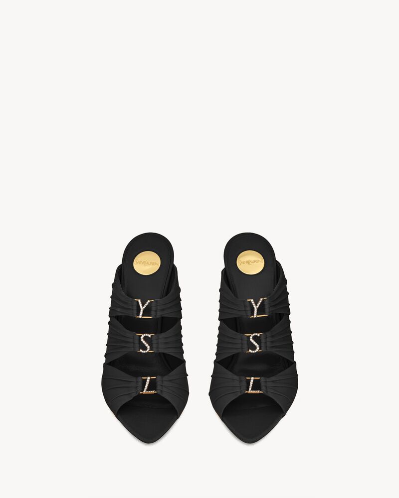 EMILIE mules en crêpe satin