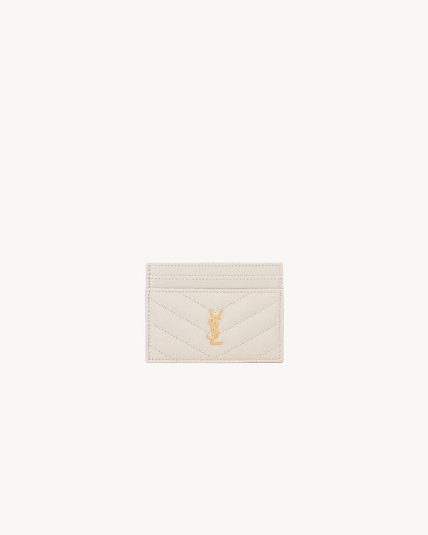 CASSANDRE MATELASSÉ card case in grain de poudre leather