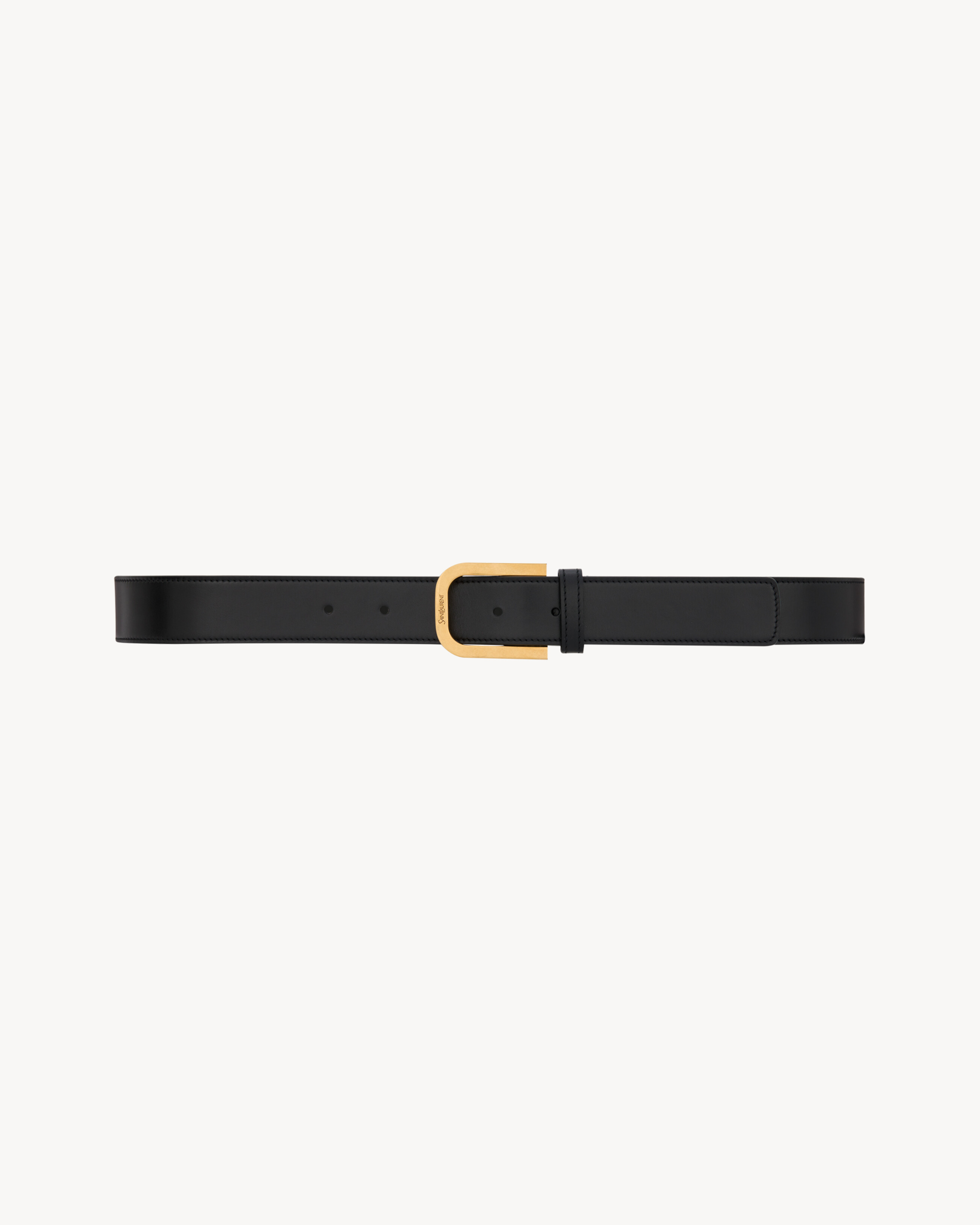 minimal belt in smooth leather