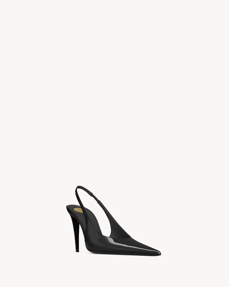 GUERMANTES slingback pumps in patent leather