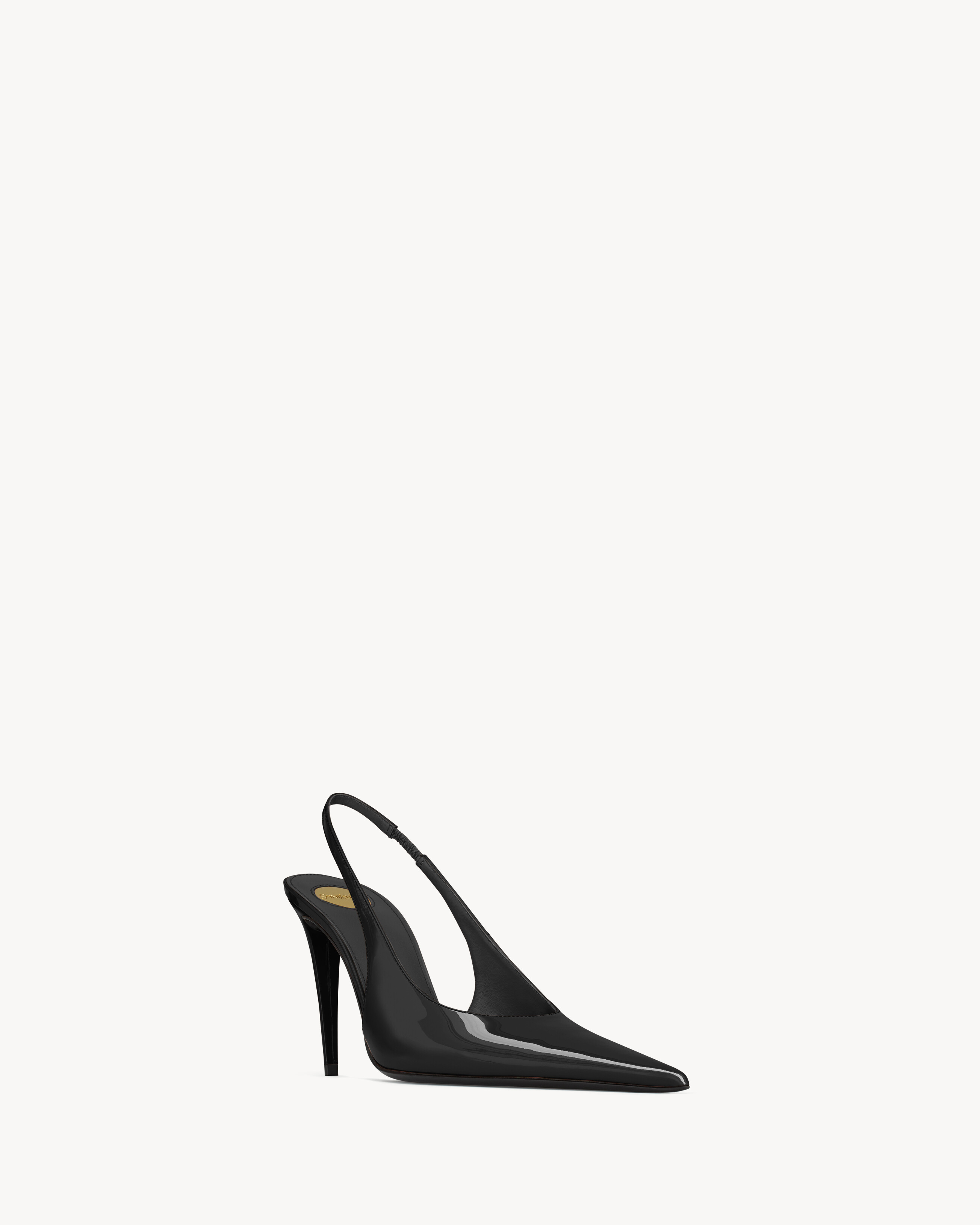 GUERMANTES slingback pumps in patent leather