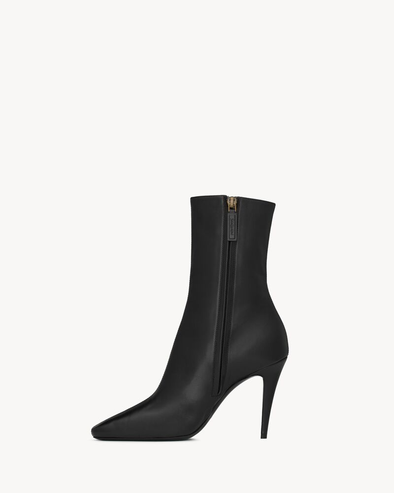 CAPUCINE booties in smooth leather