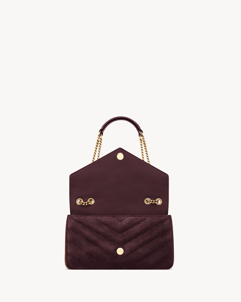 Borsa LOULOU media in suede MATELASSÉ