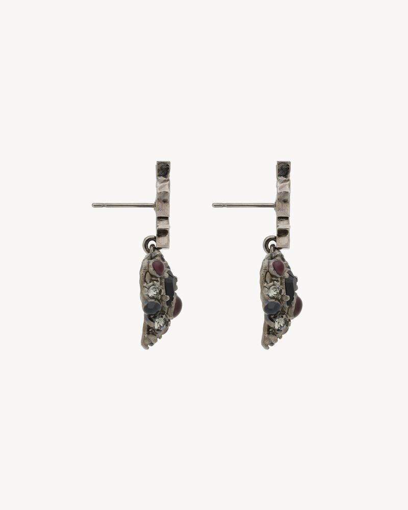 CASSANDRE crystal heart earrings