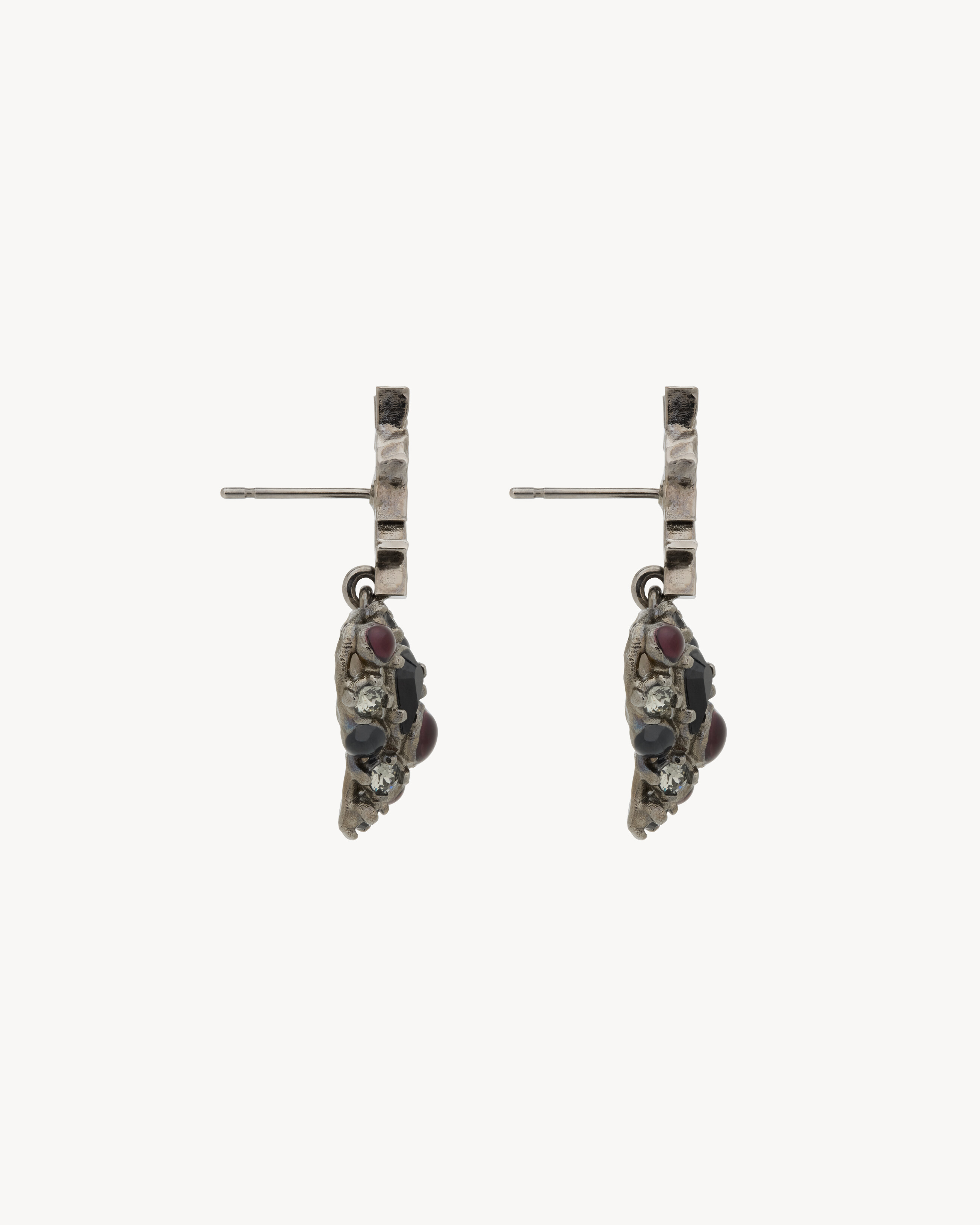 CASSANDRE crystal heart earrings
