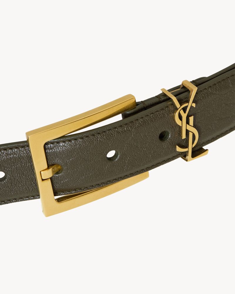CASSANDRE belt in grained lambskin
