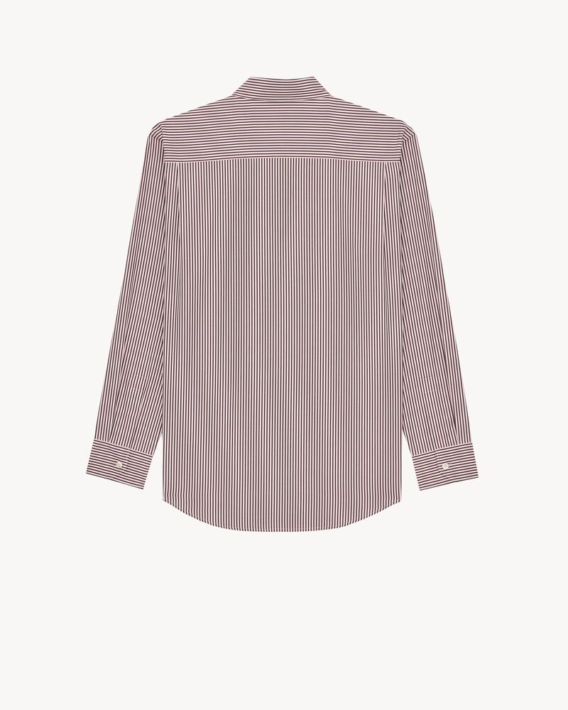 CASSANDRE shirt in striped cotton poplin