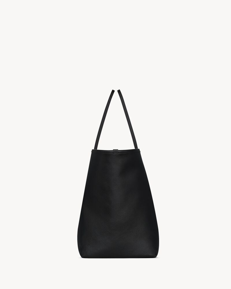 Y slim tote in leather
