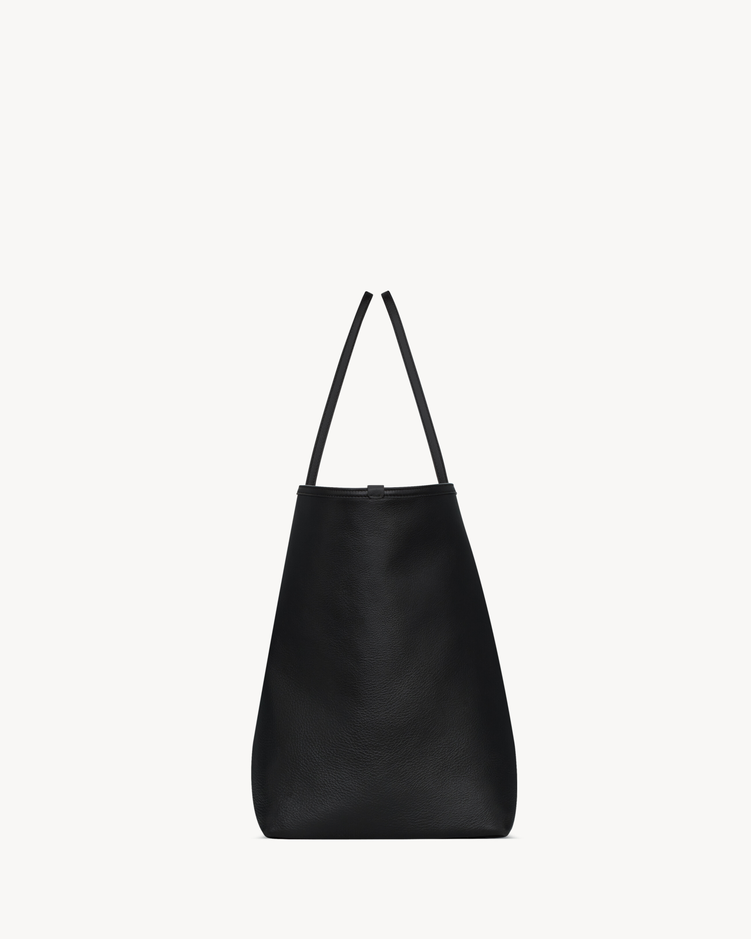 Y slim tote in leather