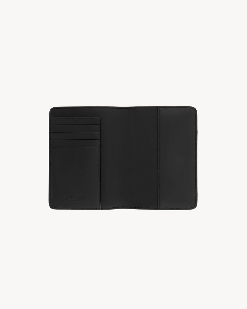 SAINT LAURENT PARIS passport case in smooth leather