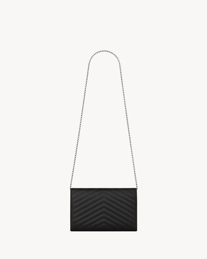 CLASSIC CASSANDRE CHAIN WALLET IN GRAIN DE POUDRE LEATHER