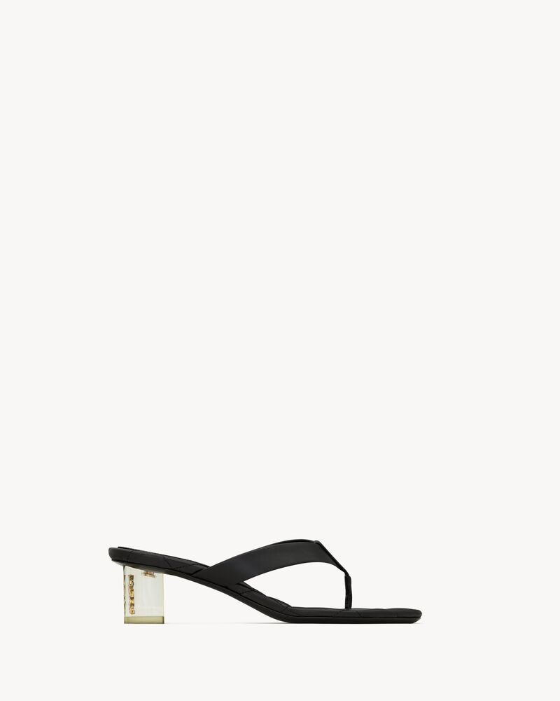 SIP sandals in smooth leather