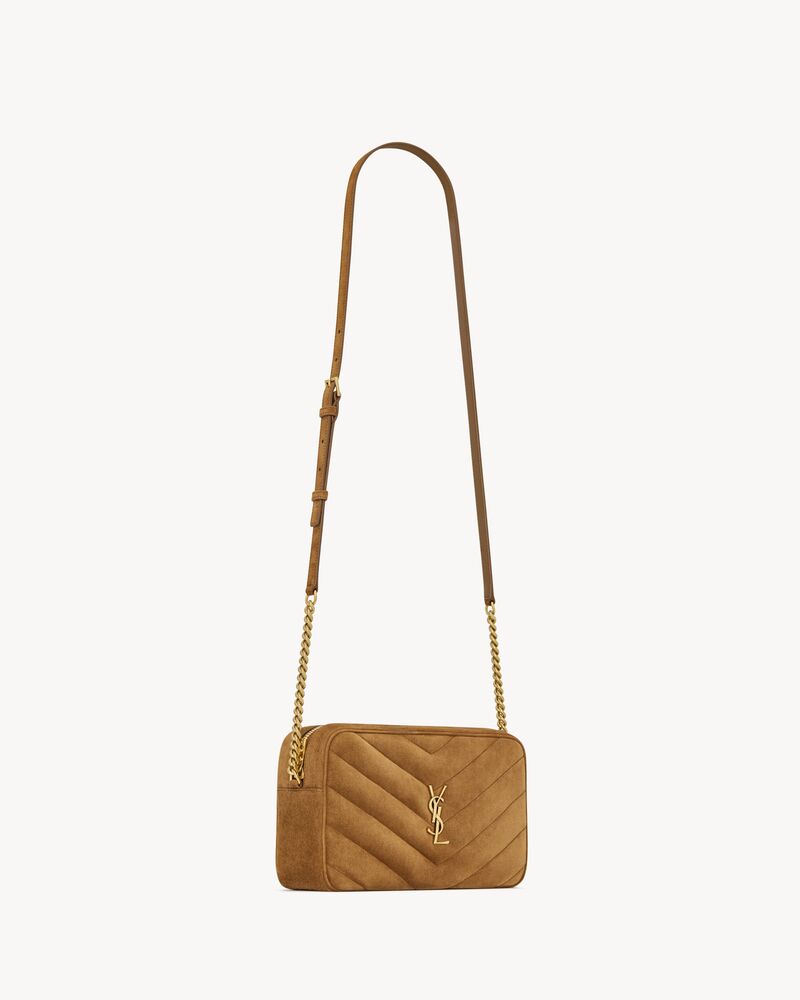 LOULOU camera bag in MATELASSÉ suede