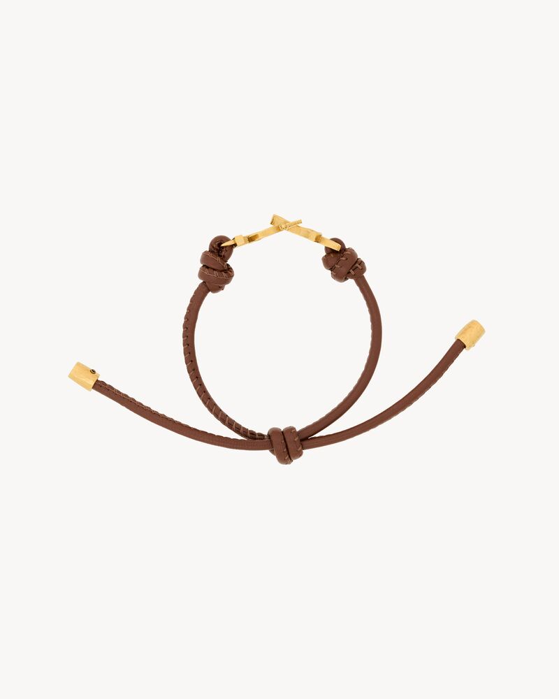 CASSANDRE cord bracelet in leather