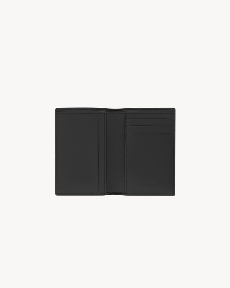 SAINT LAURENT PARIS credit card wallet in smooth leather
