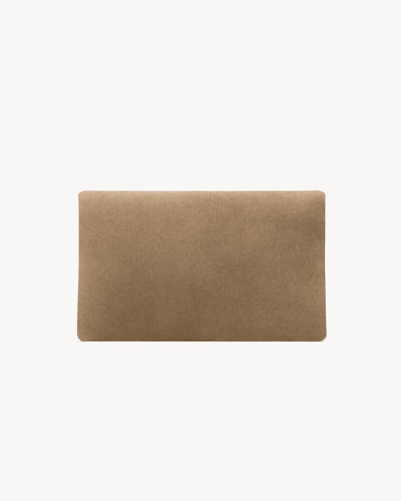 CASSANDRE Large Envelope-Pouch aus Veloursleder