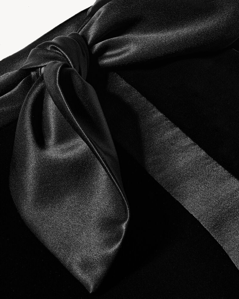 wrap skirt in velvet and satin