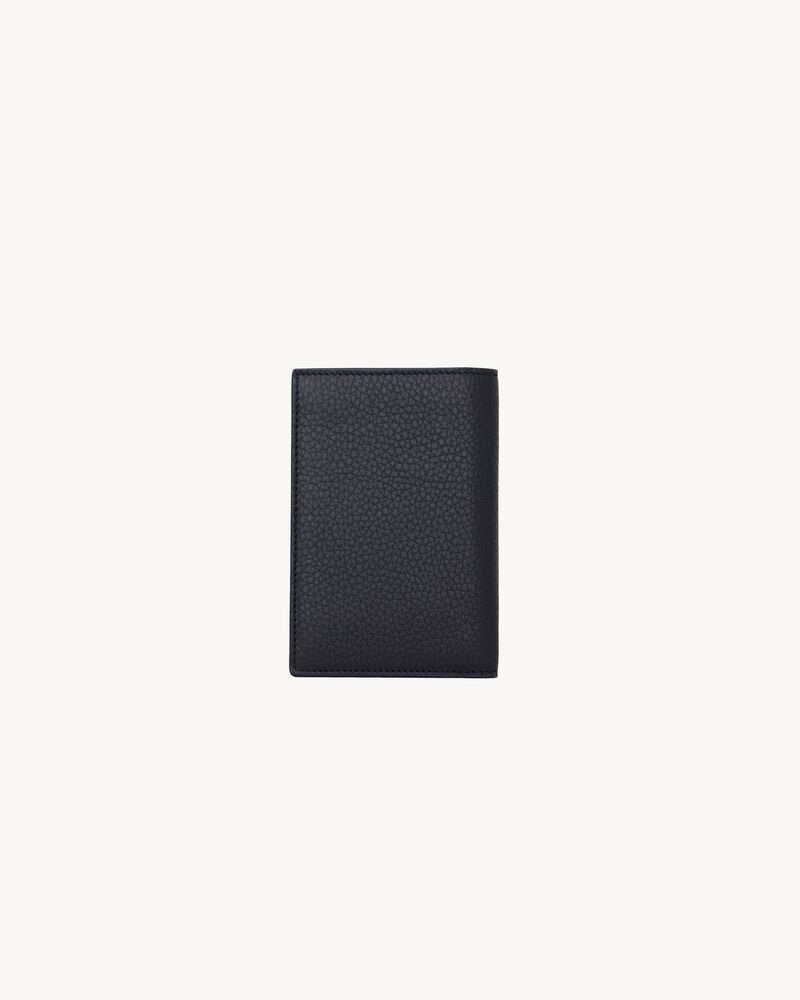TINY CASSANDRE credit card wallet in grained leather