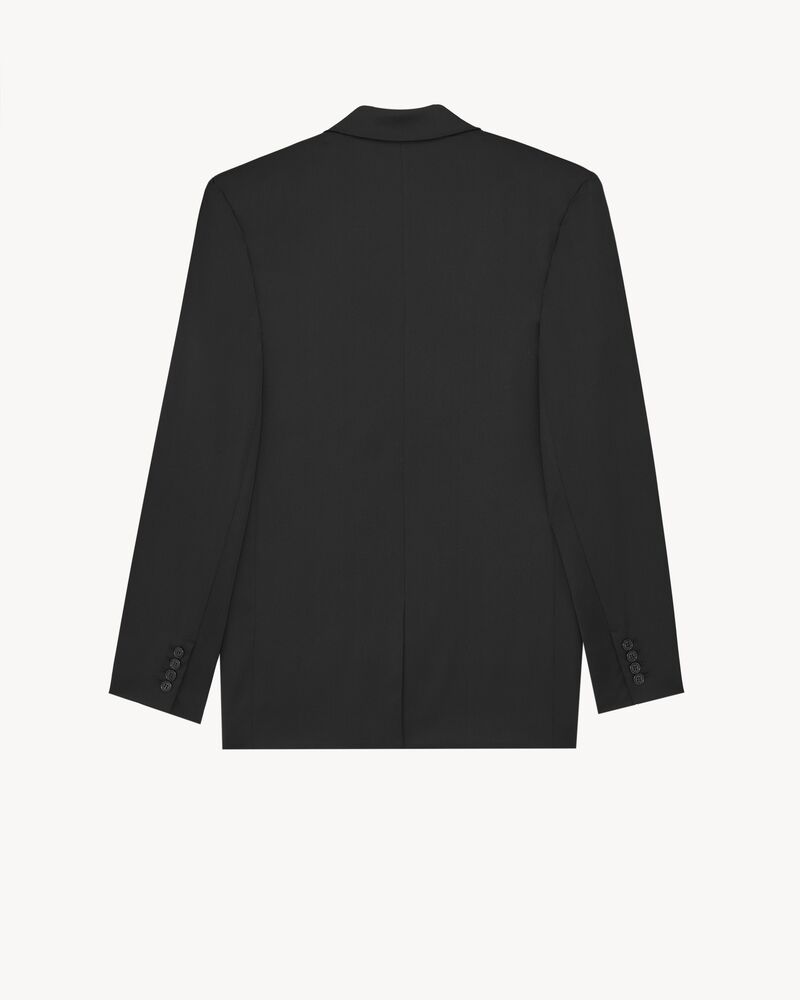 single-breasted jacket in silk