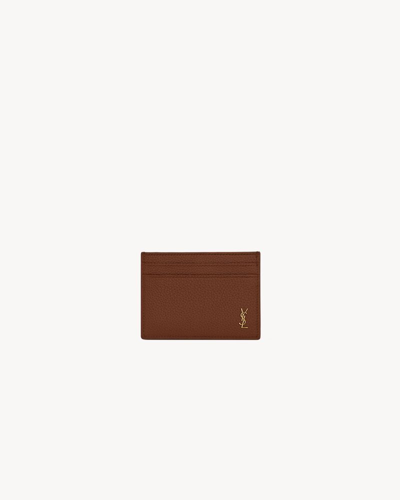 TINY CASSANDRE credit card case in grained leather