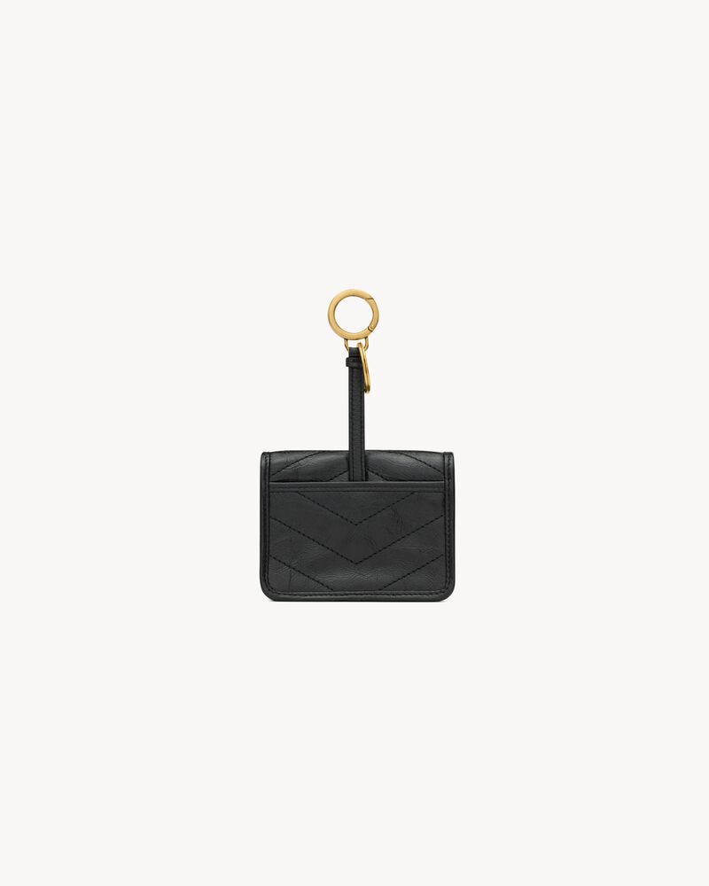 Pochette estilo charm Niki de piel vintage