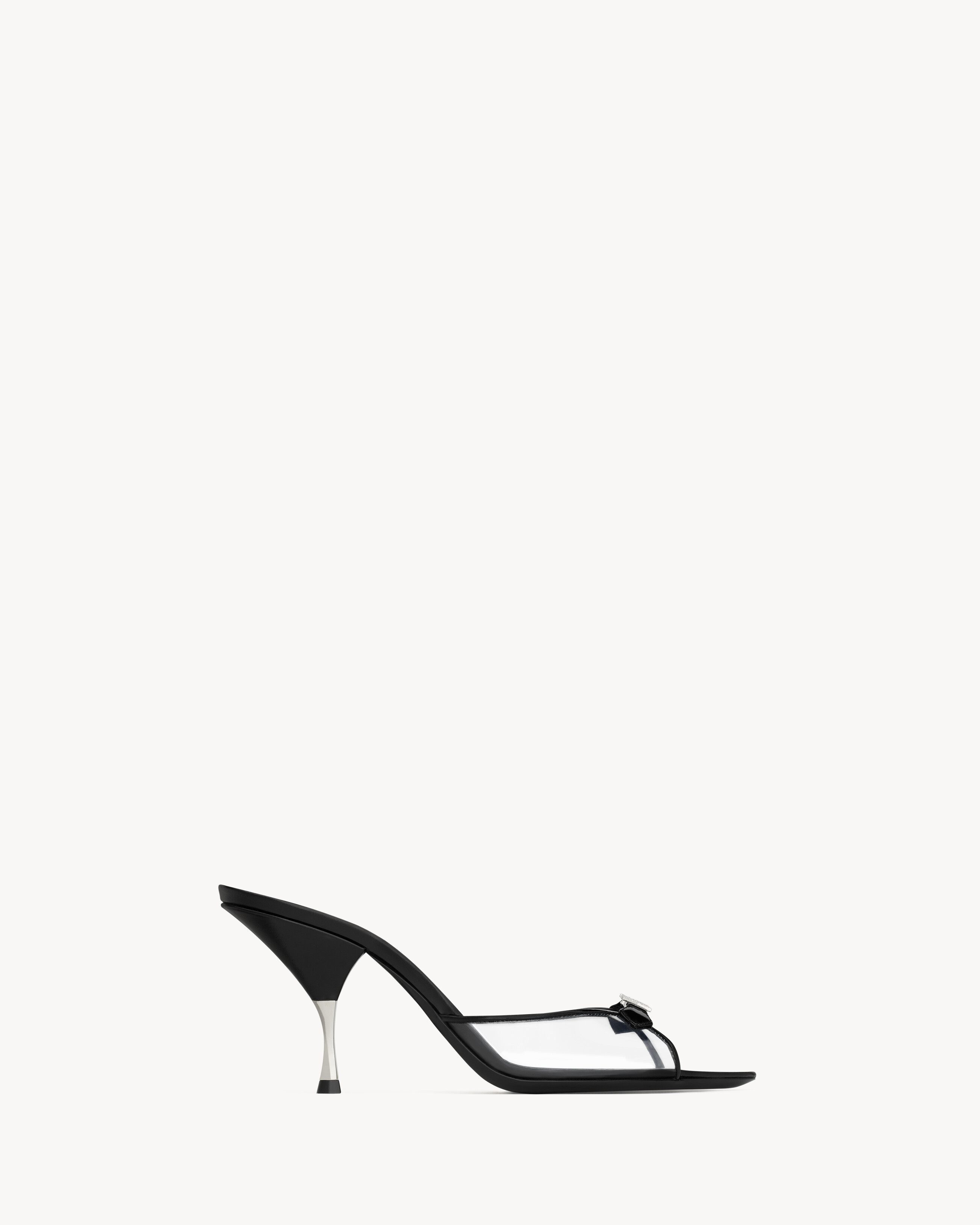 JERRY mules in TPU and rhinestones