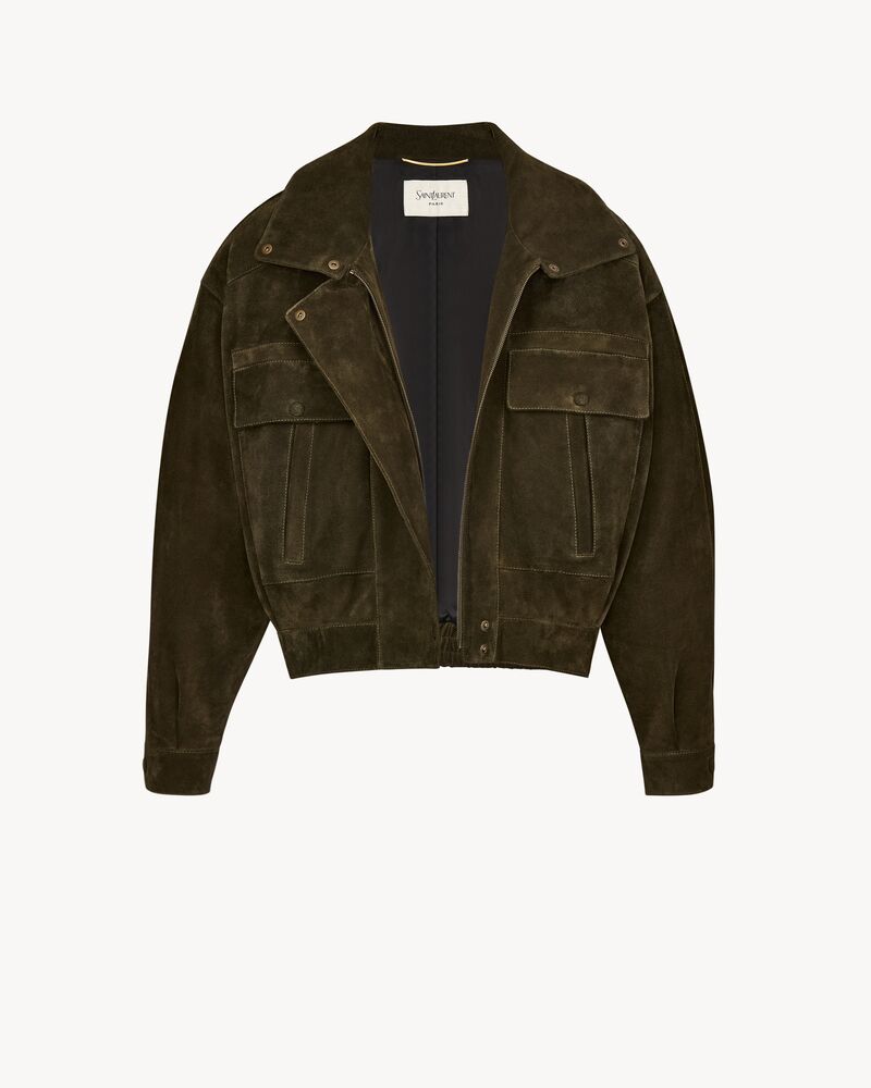 jacket in vintage split leather