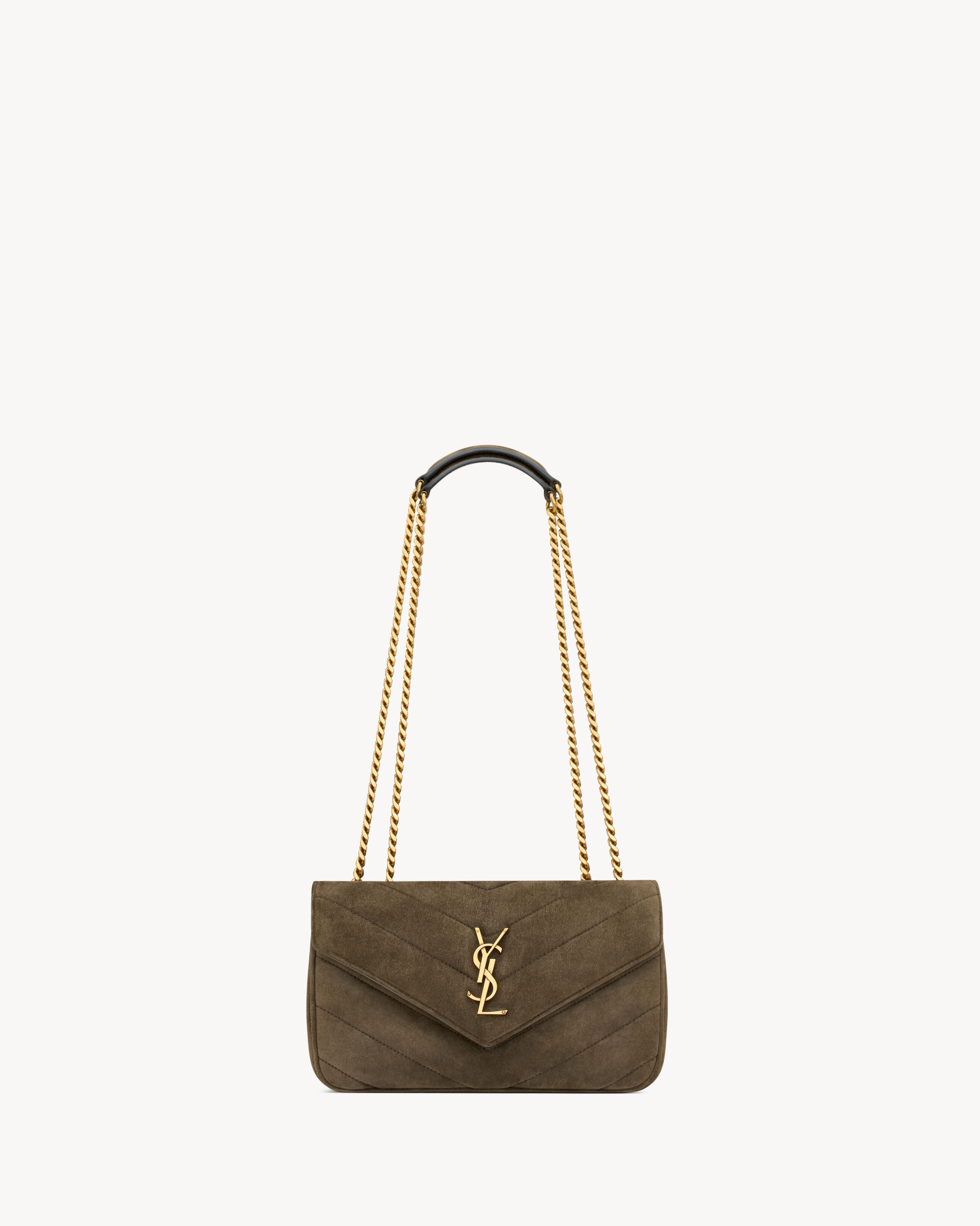 LOULOU small in MATELASSÉ suede
