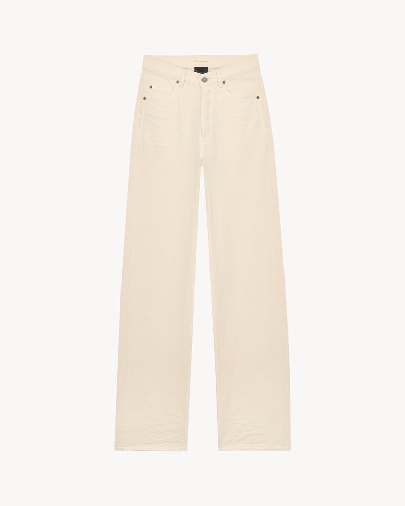 calça jeans com modelagem baggy longa com cintura em V, em jeans anos 90 french black