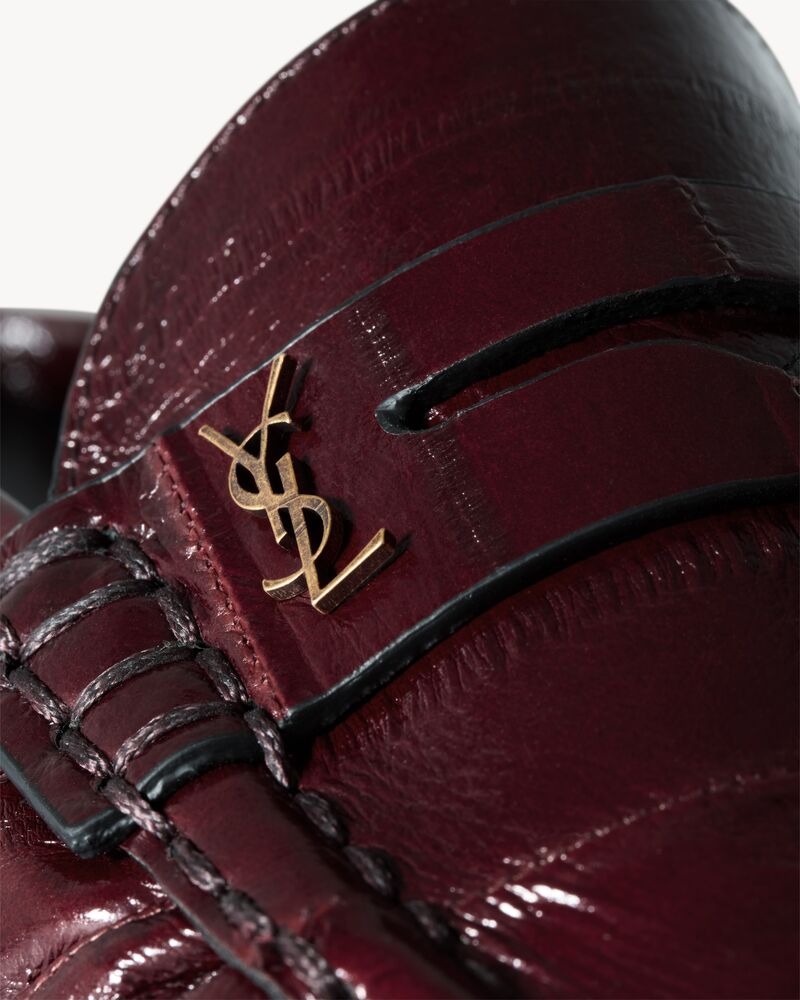 LE LOAFER mules en cuir d’anguille