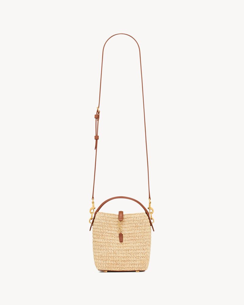 LE 37 mini in raffia in White | Saint Laurent | YSL CA | ID
