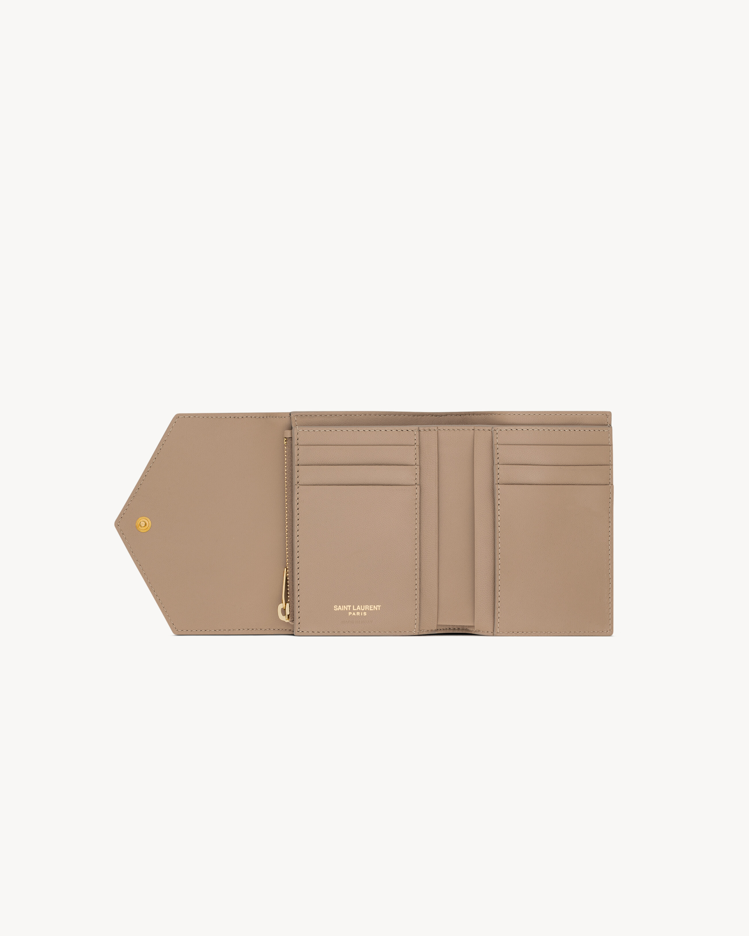 CASSANDRE MATELASSÉ compact tri-fold wallet in LAMBSKIN