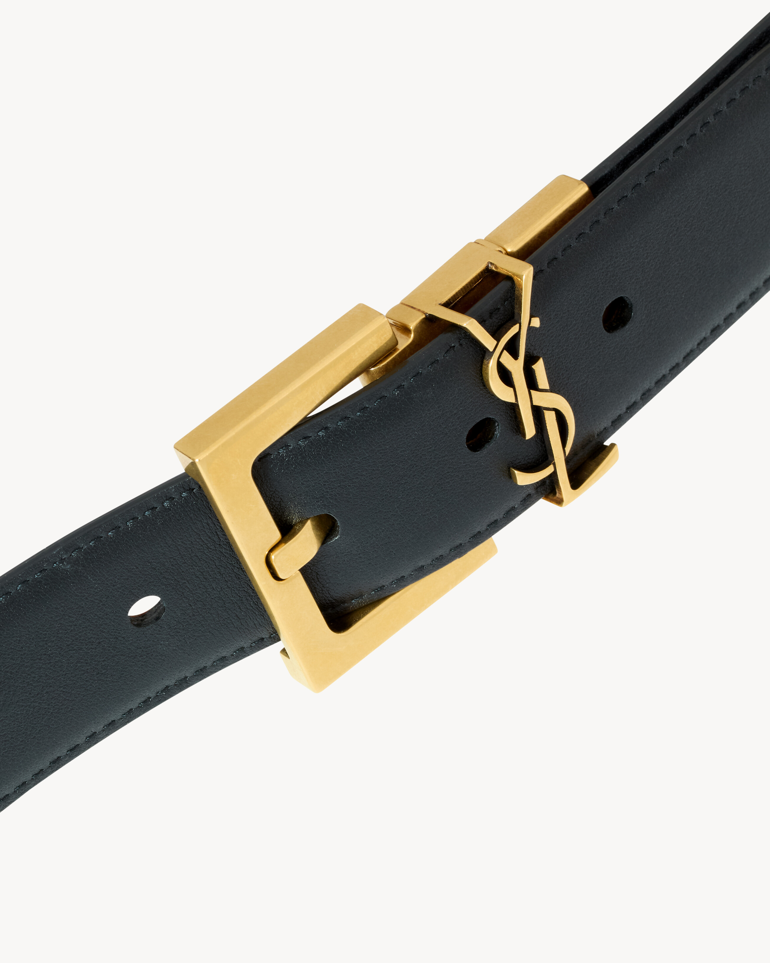 CASSANDRE reversible belt in smooth leather