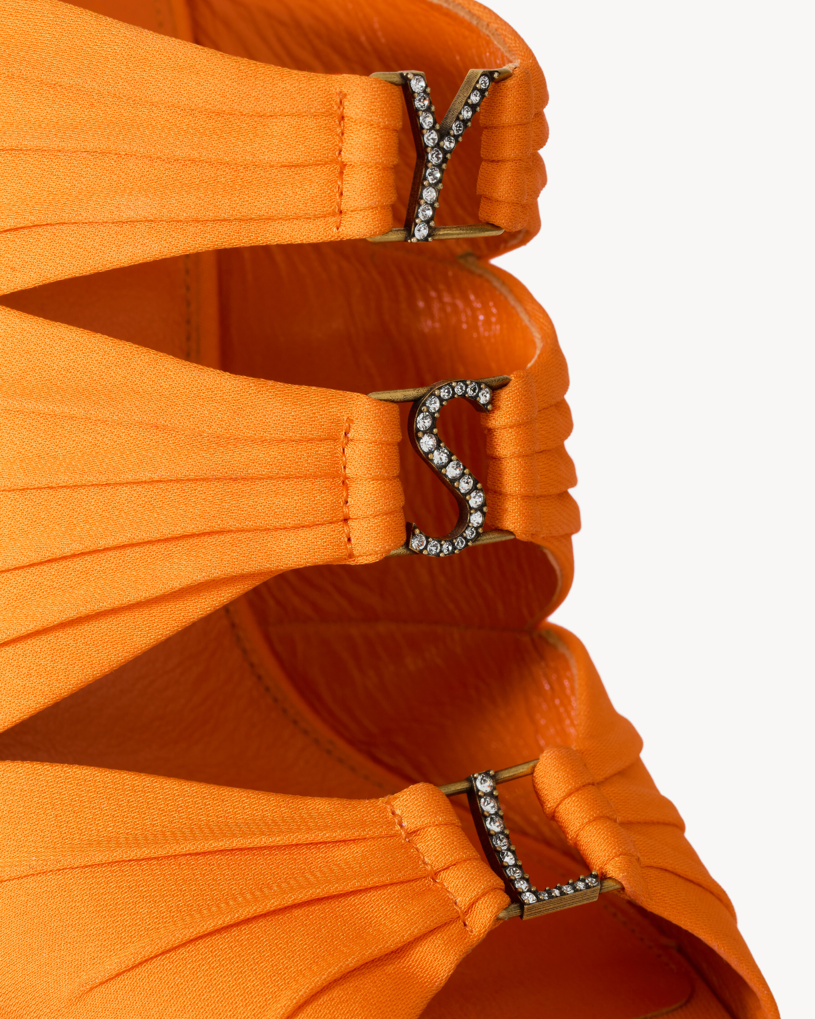 EMILIE mules in satin crepe