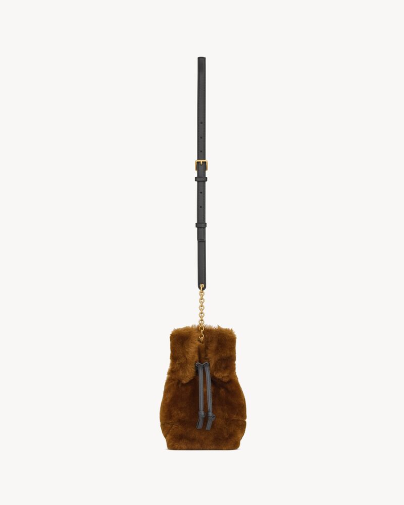 JAMIE shoulder pouch in shearling