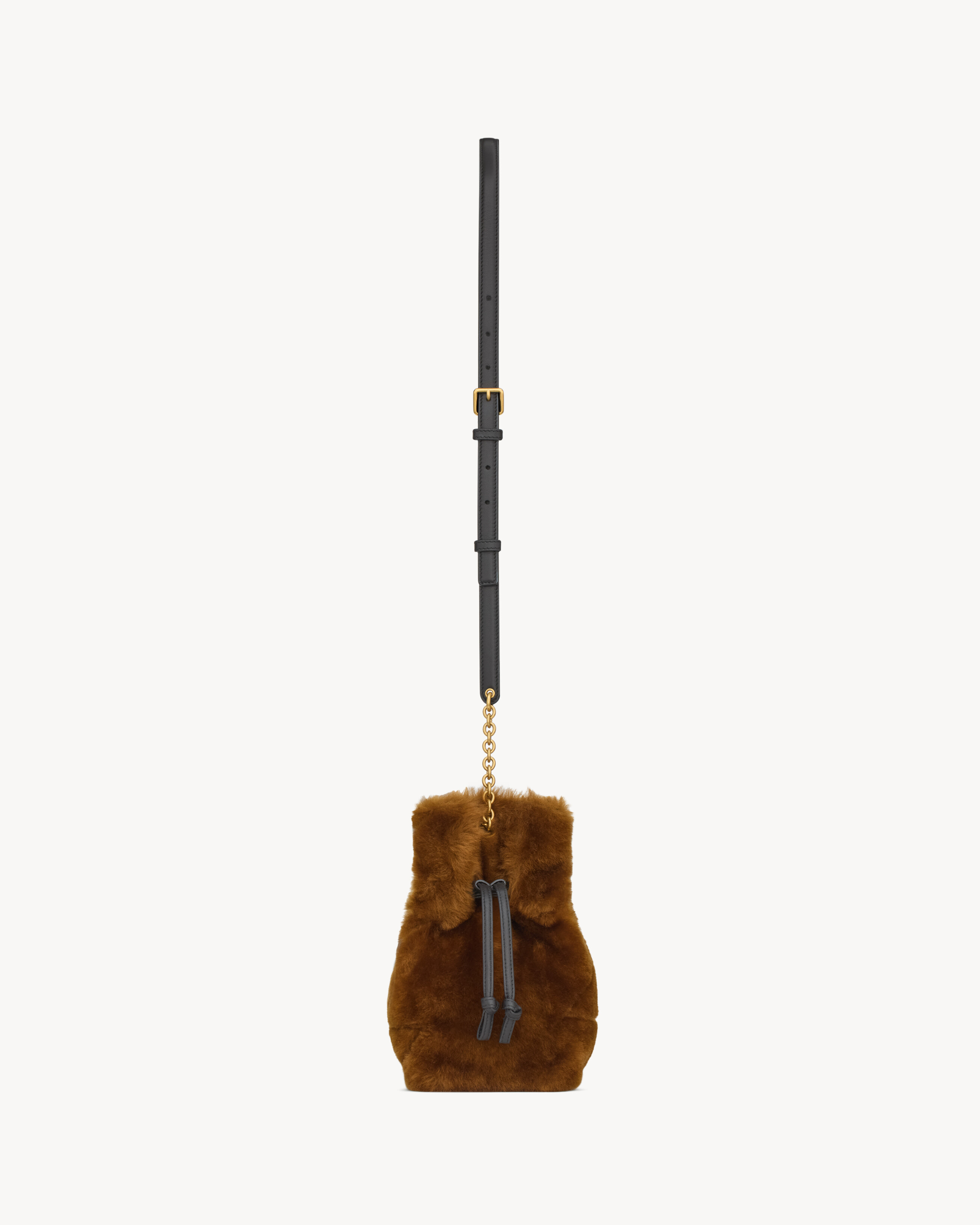 JAMIE shoulder pouch in shearling