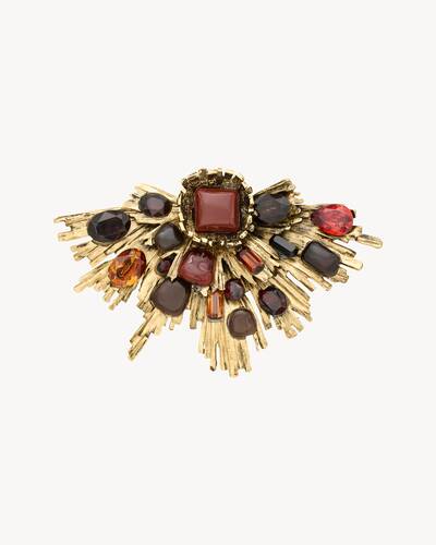 sunrise ring in resin and glass in Gold | Saint Laurent | YSL JP