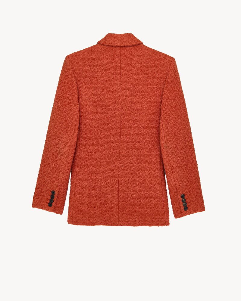 合馬公式アカウント1 　YVESSAINTLAURENTツイードテーラード ジャケット（ツイード） オレンジ | Saint Laurent | YSL JA-JP