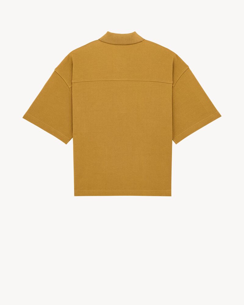 CASSANDRE oversized polo in cotton piqué