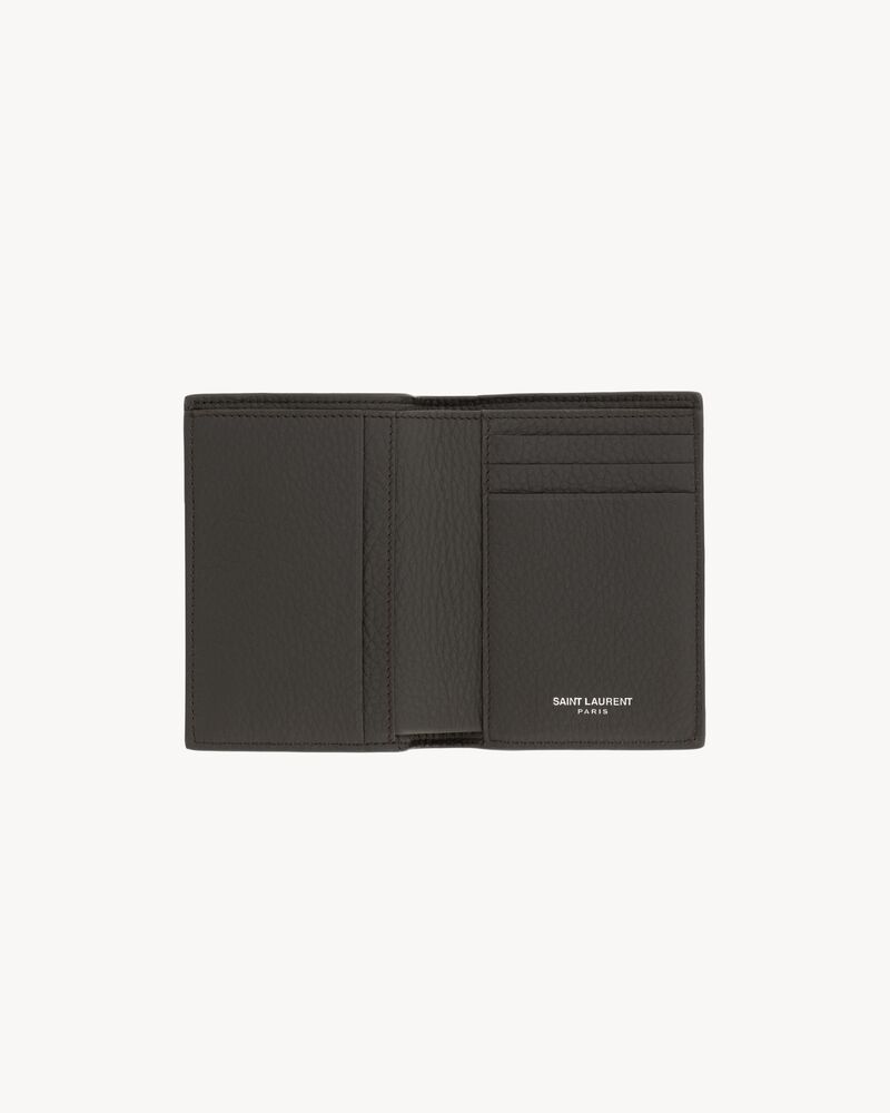 TINY CASSANDRE credit card wallet in grained leather