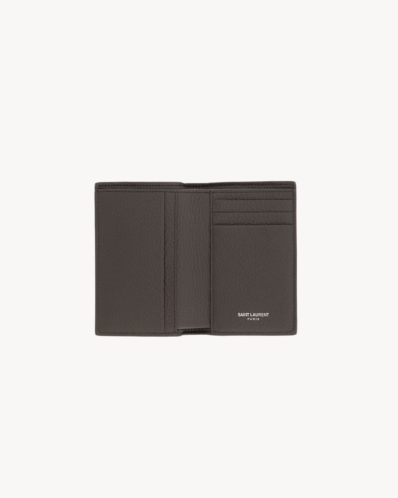 TINY CASSANDRE credit card wallet in grained leather