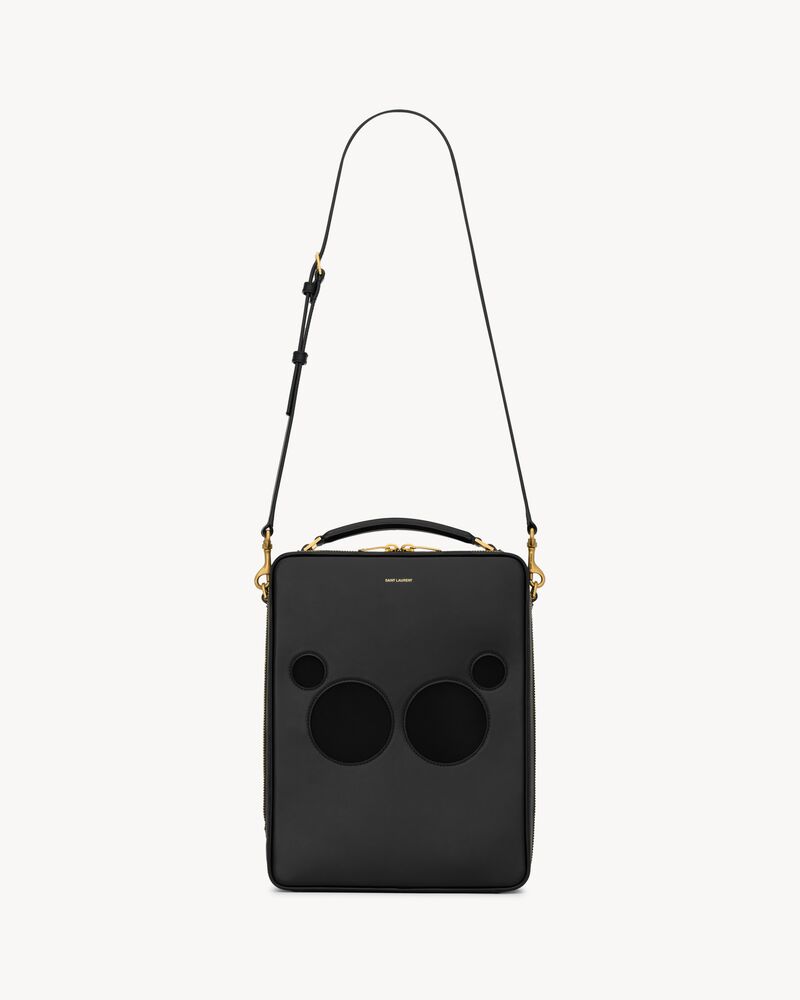 PORTABLE SPEAKER BAG IN LEATHER