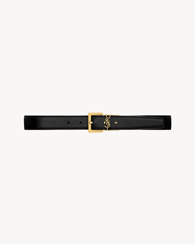 CASSANDRE reversible belt in smooth leather