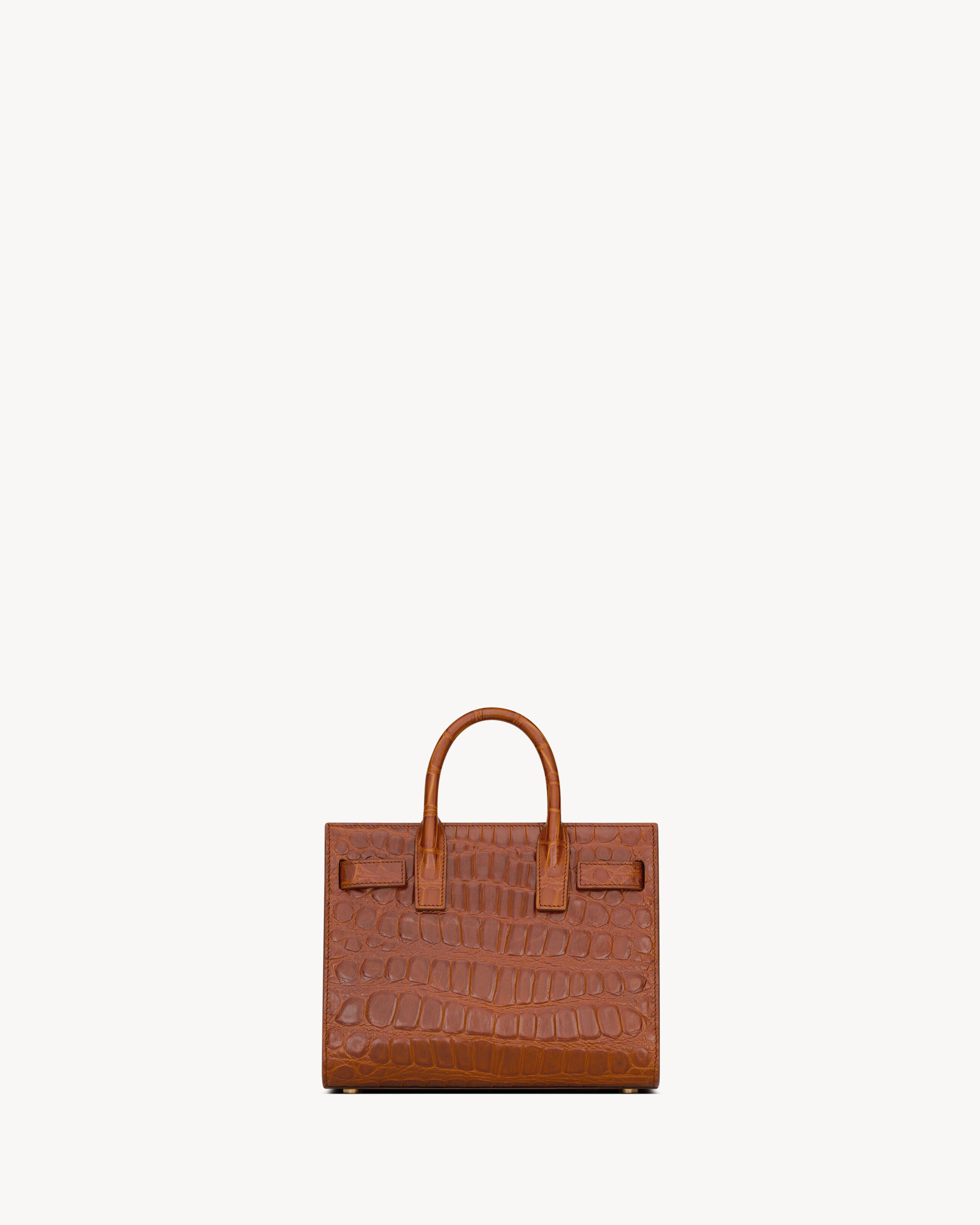 SAC DE JOUR in crocodile-embossed leather – NANO
