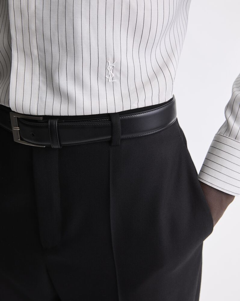 CASSANDRE slim shirt in striped viscose